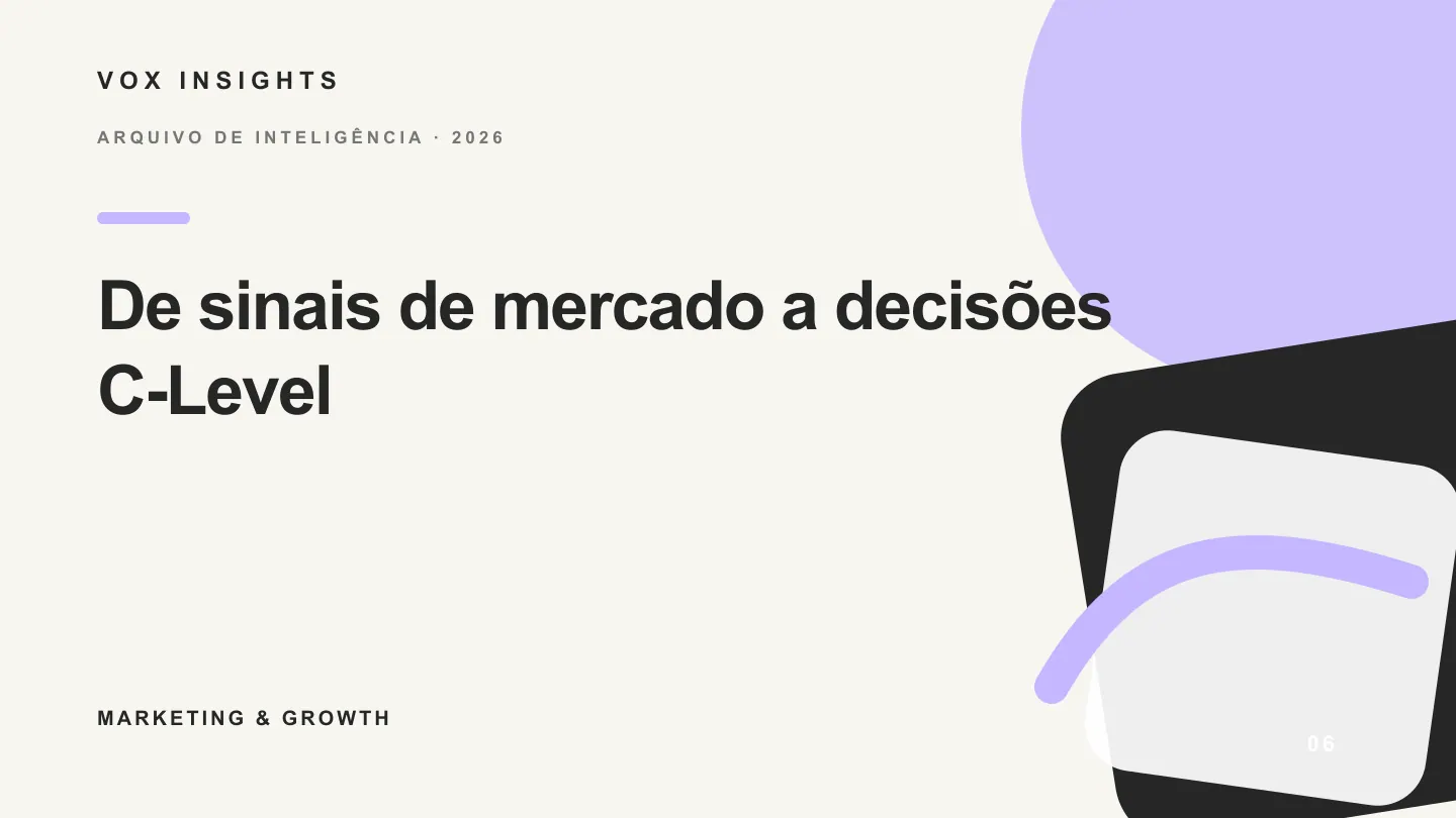 Guia Definitivo 2026: Transformando sinais de mercado em decisões C-Level